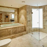 Travertine Bathroom Ideas / Bathroom Travertine Tile In Shower Layjao / From cement floors to bathroom backsplash ideas that include marble and vibrant subway tile hues, material choices can add plenty of personality to a bath.