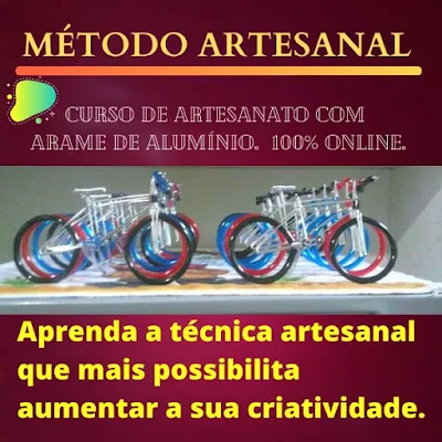 Curso Online Técnica Artesanal Com Arame de Alumínio - Curso Livre Viver de Artesanato