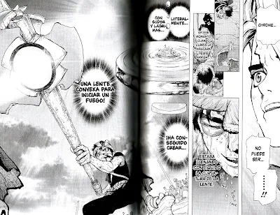 Reseña de "Dr. STONE" vol.5 de Riichiro Inagaki y Boichi - Ivrea