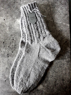 selbst gestrickte Socken