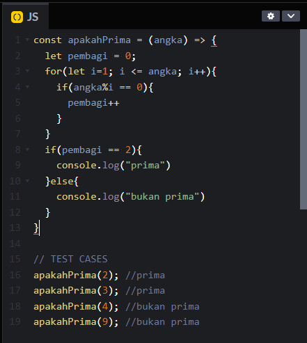 Tutorial Javascript Mencari dan Mengecek Bilangan Prima