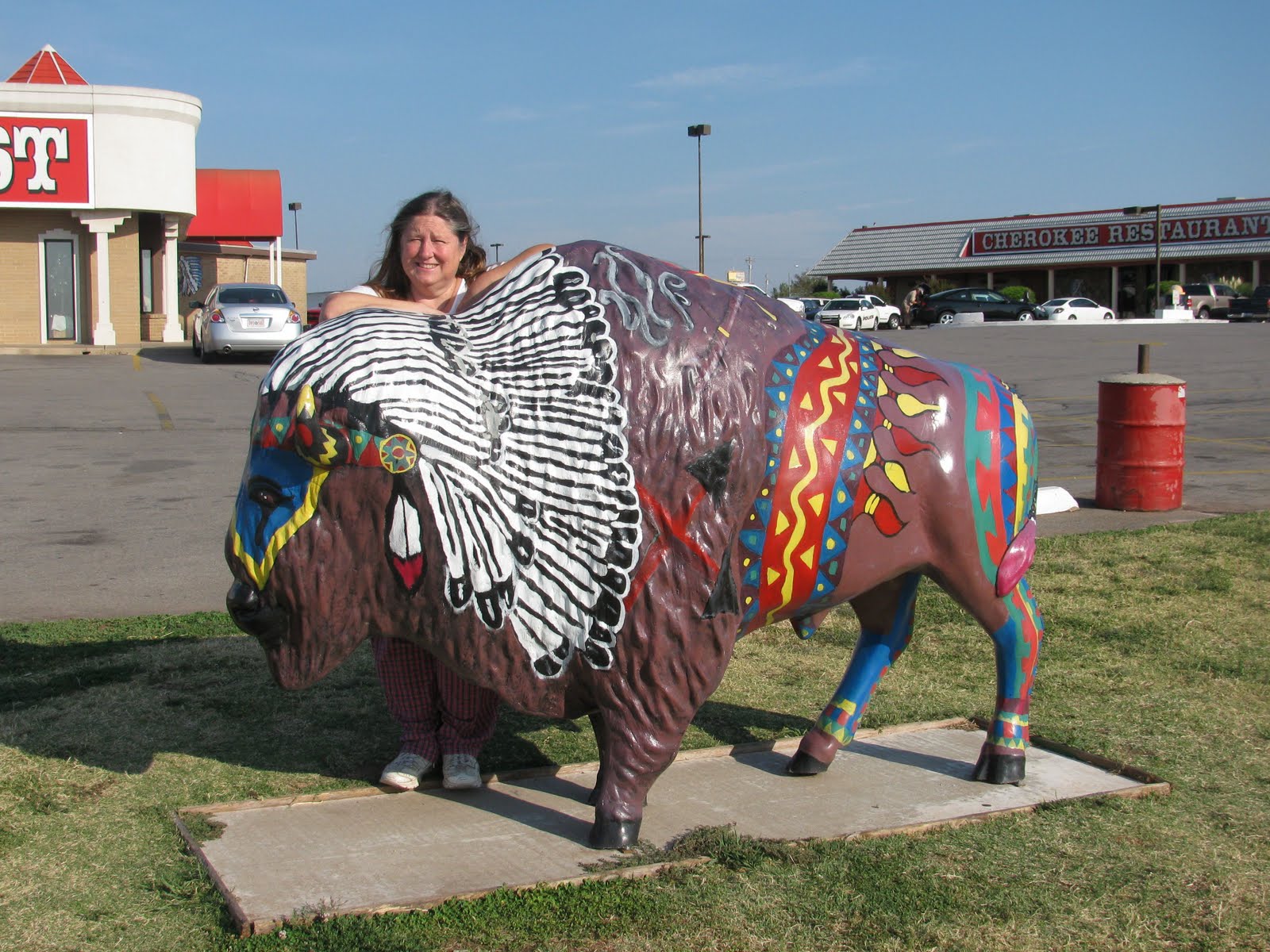 ... statues and paintings, the buffalo looked to pitiful to photograph it