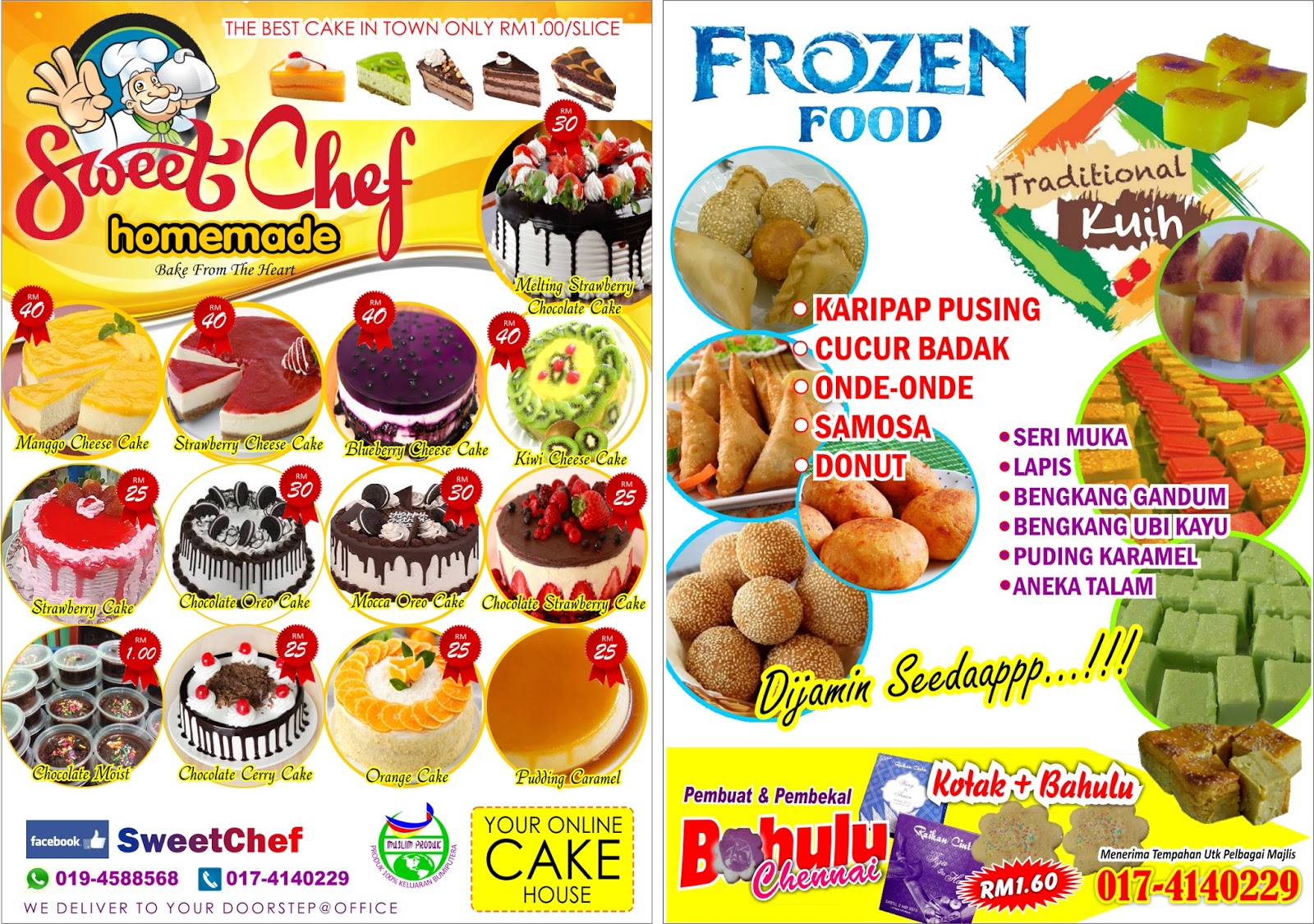 BUDGET GRAPHIC: CAKE, FROZEN FOOD & TRADITIONAL KUIH