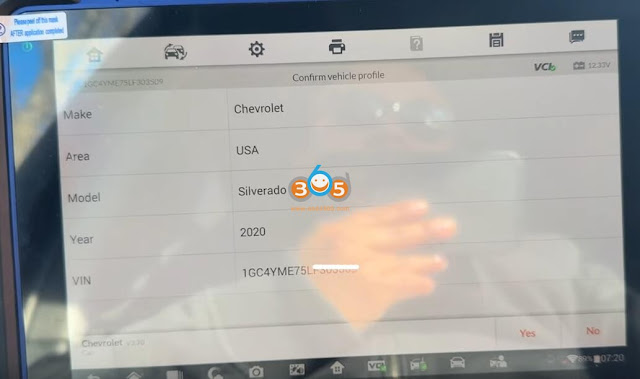 Autel IM608 Program 2020 Chevy Silverado AKL 1