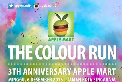 The Colour Run 2015 Apple Mart Singaraja Bali