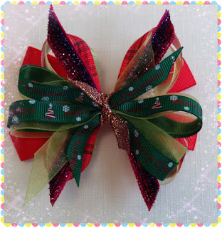 How to make Christmas Style Hairbow