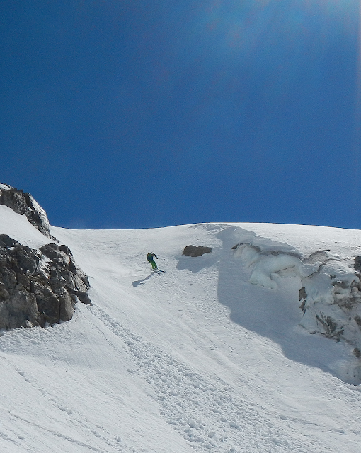 ski de randonnée au col d'Argentière 3552m MANU RUIZ