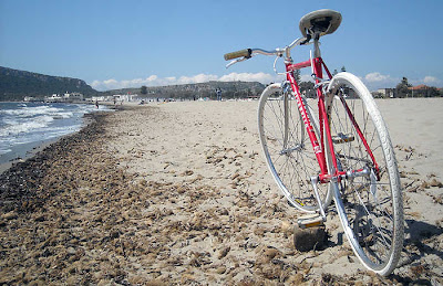 Sepeda Fixie Merah Putih Minimalis