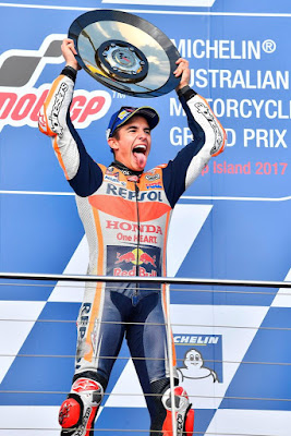Σημαντική νίκη για το Marc Marquez στο στεγνό Phillip Island 2017