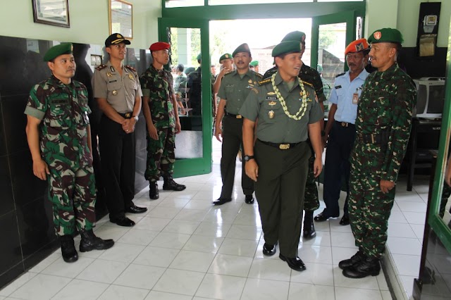 KODIM 0726/SKH TERIMA TIM PENILAI LOMBA BINTER MADYA 