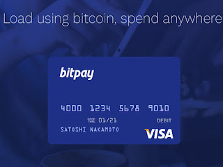 BitPay new VISA debit card
