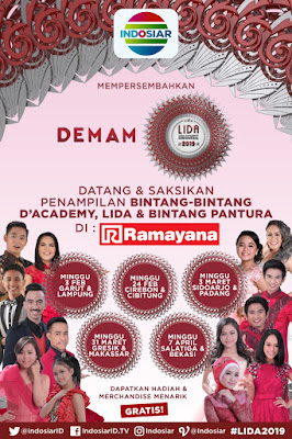 Demam LIDA 2019 Indosiar Menggempur 10 Kota di Indonesia