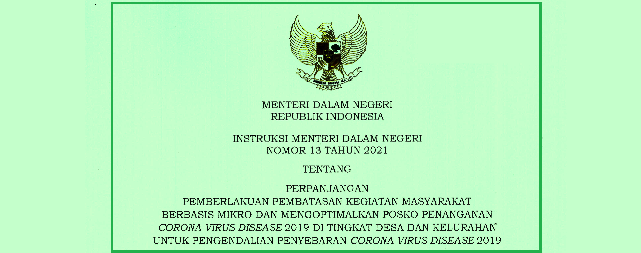 Berdasarkan Instruksi Mendagri Nomor 13 Tahun 2021 , Kabupaten/Kota Zona Merah Dilarang Melaksanakan PTM Terbatas