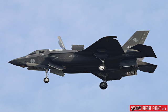 F-35B Italian Navy test flight