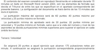 Baremo de corrección Examen Word Tramitacion Procesal