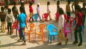 Musical chairs game