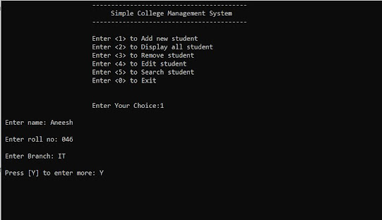 College Management System Project Using C++ | College Management System Final Year Project
