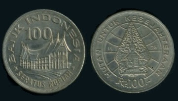 Uang Koin 100 Rupiah 1978