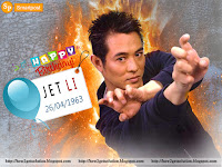 jet li ready to fight [fiery background] twisted fingers