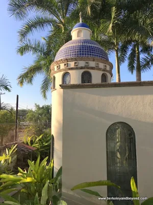 exterior of chapel at Hotel Garza Canela in San Blas, Mexico