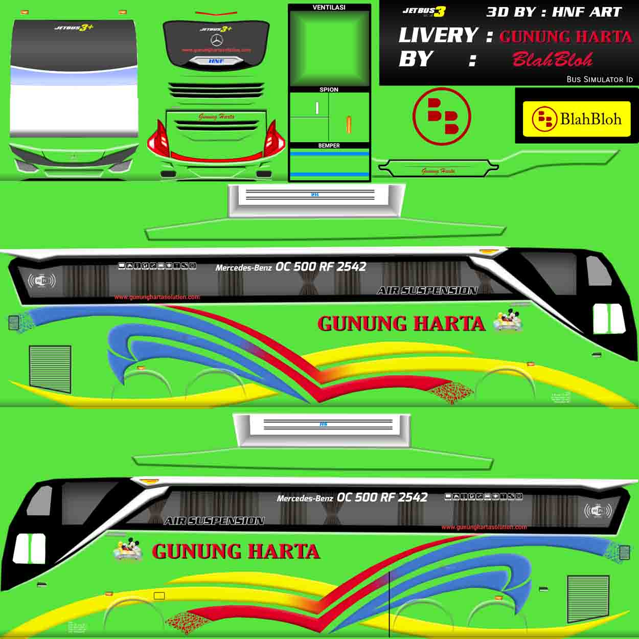 livery bus gunung harta jb3