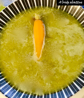 Soupe fanes carottes