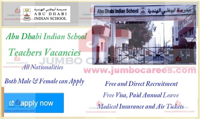 how to apply for latest teachers jobs in Abu Dhabi, UAE teachers job vacancies,