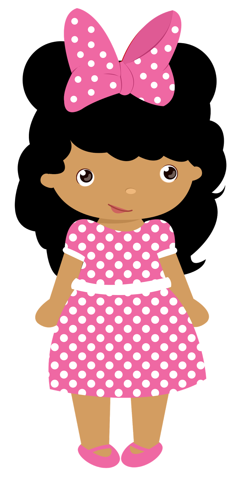 Very Minnie Girls: Free Printable Clipart.