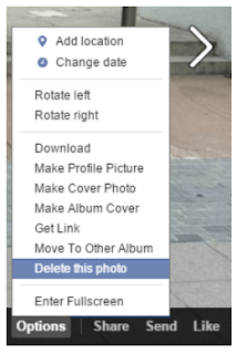 Deleting Photos On Facebook