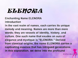 meaning of the name ELENORA