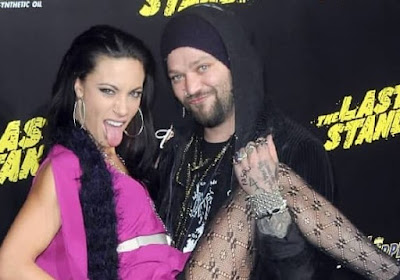 Missy Rothstein posing for picture with her ex-husband Bam Margera