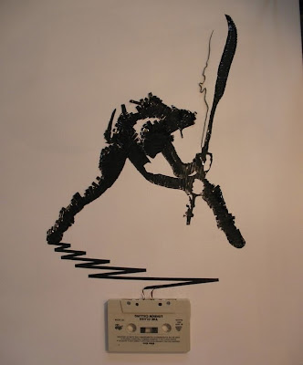 Creative art making by cassette tape