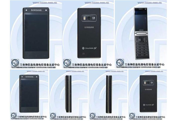 Samsung SM - G9098, Ponsel Flip Ber-OS Android