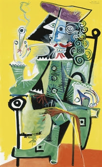  PABLO PICASSO - MOUSQUETAIRE À LA PIPE    