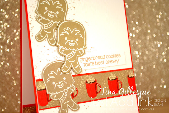 scissorspapercard, Stampin' Up!, Kindred Stamps, Just Add Ink, National Gingerbread Day, Waterfront, Merry Christmas To All, Night Before Christmas DSP, Subtle EF