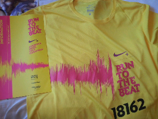 run to the beat tshirt and programme