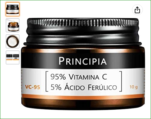 Principia 95% Vitamina C Pura + 5% Ácido Ferúlico