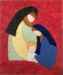 tableau patchwork nativity