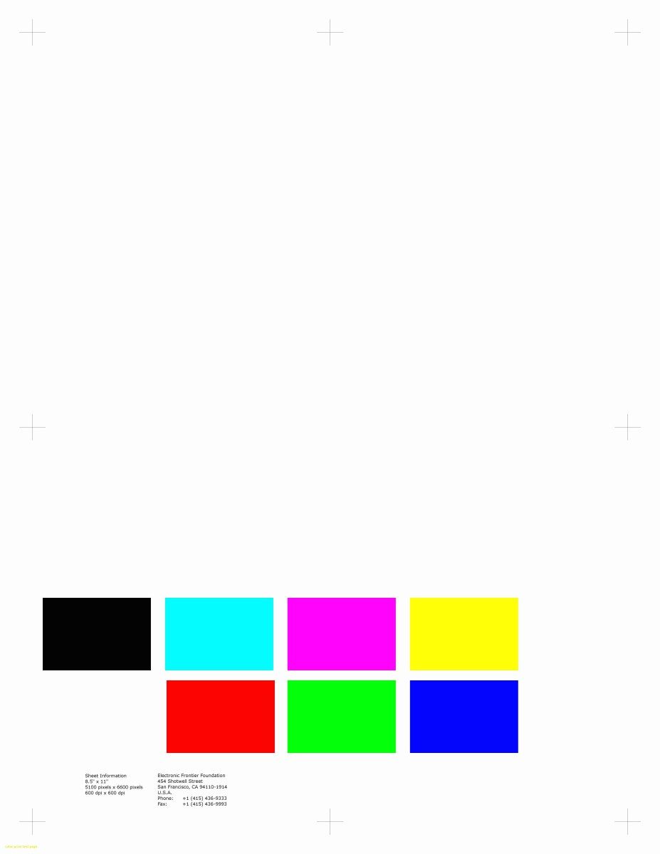 Color Printer Test Page Color Printer