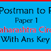 GDS/PM to PA: Maharashtra Circle PA/SA Question paper 20.12.2020  with key  (Unofficial)