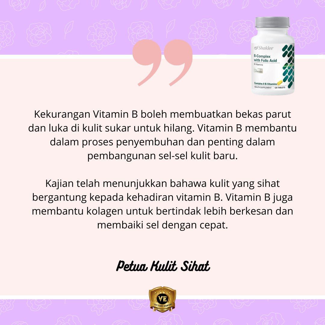 B-complex Shaklee dengan Asid Folik