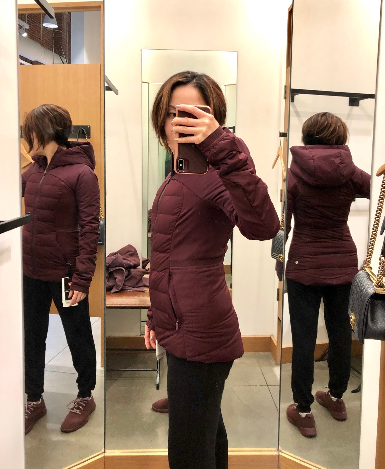 Store Fit Review! Down For It All Jacket in Dark Adobe