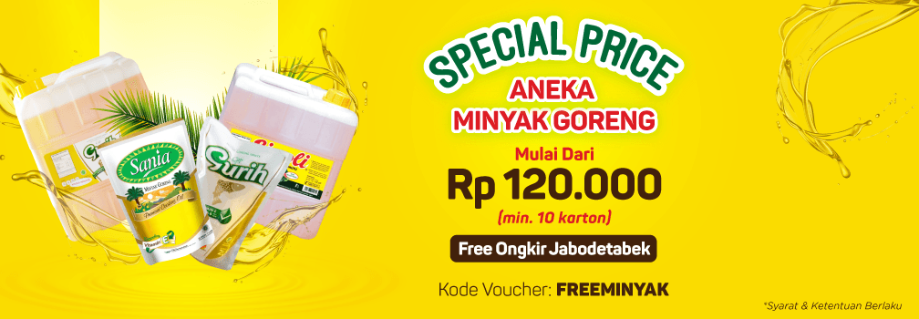 #Ralali - #Promo Special Price Aneka Minyak Goreng + Gratis Ongkir JABODETABEK