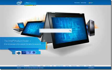 Intel Home Page