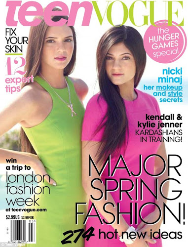 Kendall Jenner and Kylie Jenner Teen Vogue March 2012 Scans