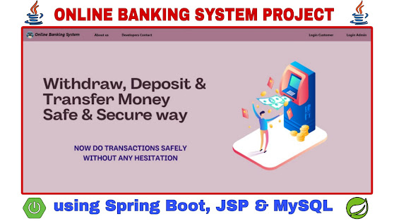 Online Banking System Project using Spring Boot