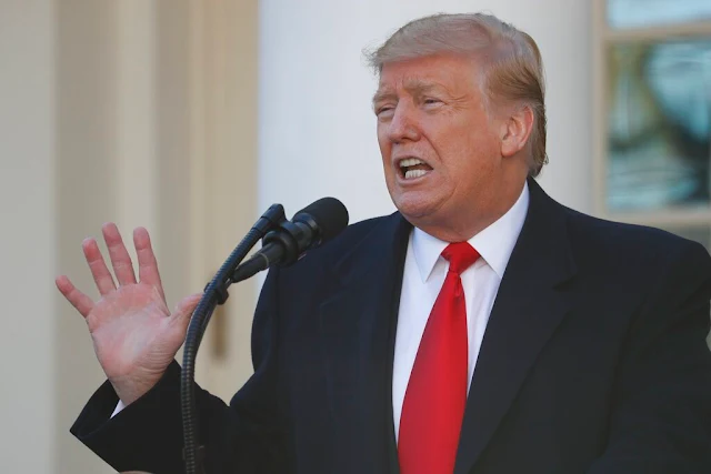 president donald trump, white house in washington 