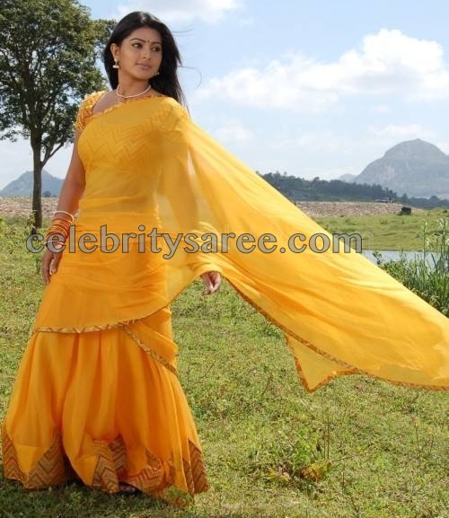 Sneha in Stylish Half Saree