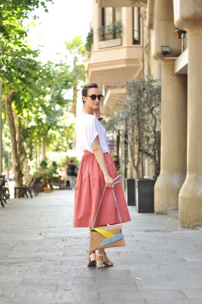 Midi skirt streetstyle