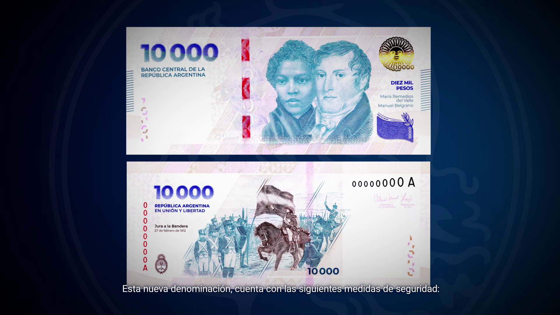 Nuevo Billete de $10 000 (Diez mil Pesos Argentinos)
